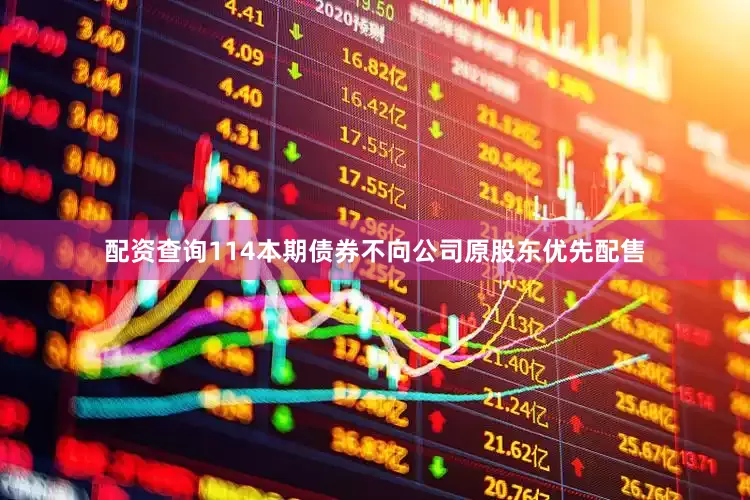 配资查询114本期债券不向公司原股东优先配售
