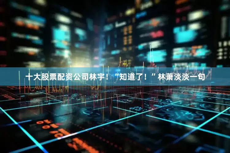 十大股票配资公司林宇！“知道了！”林萧淡淡一句